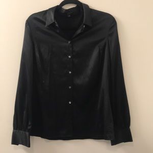 Ann Taylor Black silk top - size ten/10